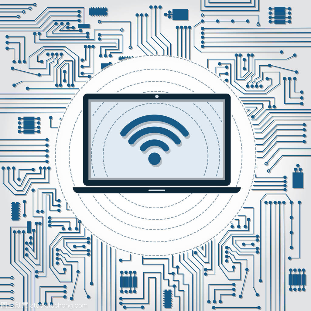 手提電腦、 無線網絡和電子產品的電路