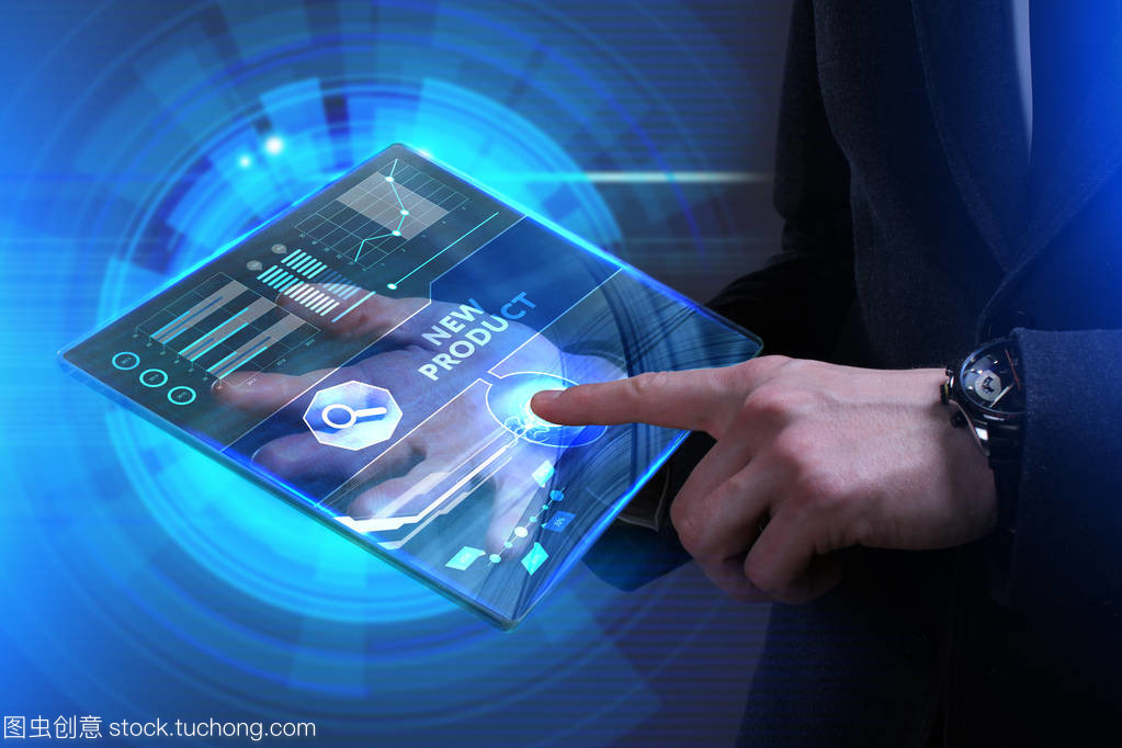 業(yè)務,技術,互聯(lián)網(wǎng)和網(wǎng)絡概念。年輕的生意